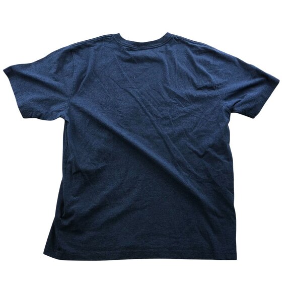 Carhartt Mens Work T-Shirt Laarge Loose Fit Logo Graphic Tee Short Sleeve Blue - Picture 2 of 8